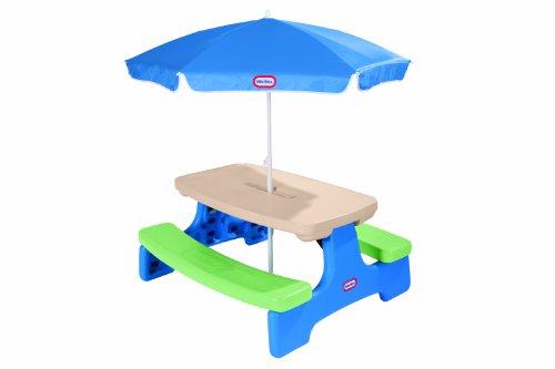 little tikes easy store picnic table with umbrella stores